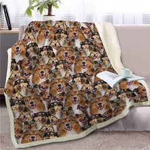 Load image into Gallery viewer, Some of the Whippets / Grey Hounds I Love Warm Blanket - Series 1-Home Decor-Blankets, Dogs, Greyhound, Home Decor, Whippet-Shetland Sheepdog-Medium-11