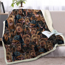 Load image into Gallery viewer, Some of the Whippets / Grey Hounds I Love Warm Blanket - Series 1-Home Decor-Blankets, Dogs, Greyhound, Home Decor, Whippet-Doberman-Medium-5