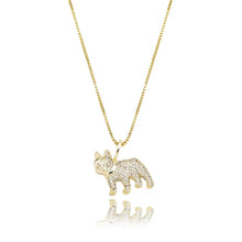 Load image into Gallery viewer, Sparkling Iced Out French Bulldog Silver Necklace – Bling Gift-12