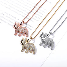 Load image into Gallery viewer, Sparkling Iced Out French Bulldog Silver Necklace – Bling Gift-7