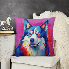 Load image into Gallery viewer, Spectrum of Spirit Husky Plush Pillow Case-Cushion Cover-Dog Dad Gifts, Dog Mom Gifts, Home Decor, Pillows, Siberian Husky-3