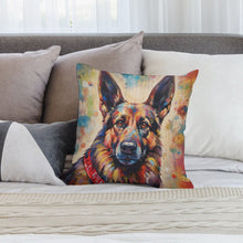 Load image into Gallery viewer, Spectrum Sentinel German Shepherd Plush Pillow Case-Cushion Cover-Dog Dad Gifts, Dog Mom Gifts, German Shepherd, Home Decor, Pillows-2