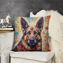 Load image into Gallery viewer, Spectrum Sentinel German Shepherd Plush Pillow Case-Cushion Cover-Dog Dad Gifts, Dog Mom Gifts, German Shepherd, Home Decor, Pillows-3
