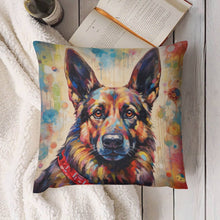 Load image into Gallery viewer, Spectrum Sentinel German Shepherd Plush Pillow Case-Cushion Cover-Dog Dad Gifts, Dog Mom Gifts, German Shepherd, Home Decor, Pillows-4