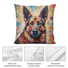 Load image into Gallery viewer, Spectrum Sentinel German Shepherd Plush Pillow Case-Cushion Cover-Dog Dad Gifts, Dog Mom Gifts, German Shepherd, Home Decor, Pillows-5