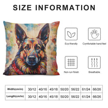 Load image into Gallery viewer, Spectrum Sentinel German Shepherd Plush Pillow Case-Cushion Cover-Dog Dad Gifts, Dog Mom Gifts, German Shepherd, Home Decor, Pillows-6