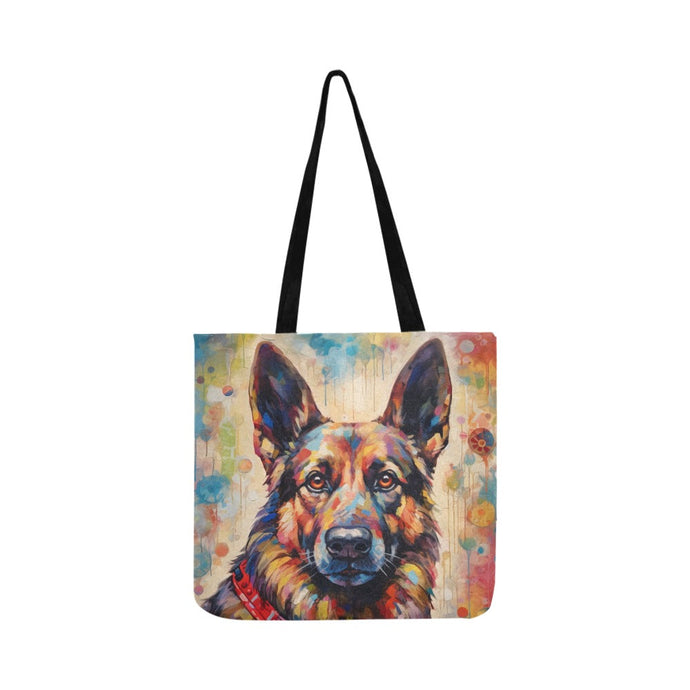 Spectrum Sentinel German Shepherd Shopping Tote Bag-Accessories-Accessories, Bags, Dog Dad Gifts, Dog Mom Gifts, German Shepherd-1