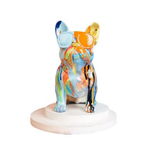 Load image into Gallery viewer, Spectrum Splash Hydro Dip Art French Bulldog Statue-Home Decor-Dog Dad Gifts, Dog Mom Gifts, French Bulldog, Home Decor, Statue-LS-3