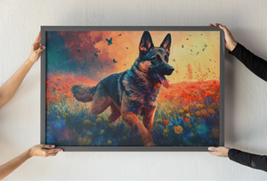 Spirit of the German Shepherd Wall Art Poster-Art-Dog Art, German Shepherd, Home Decor, Poster-1