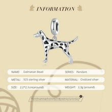 Load image into Gallery viewer, Spotted Dalmatian Love Silver Charm Pendant-EFC798-3