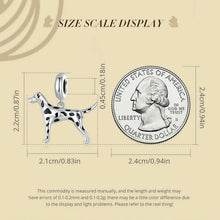 Load image into Gallery viewer, Spotted Dalmatian Love Silver Charm Pendant-EFC798-4