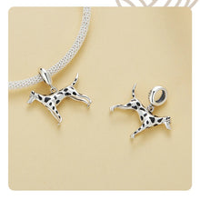 Load image into Gallery viewer, Spotted Dalmatian Love Silver Charm Pendant-EFC798-6