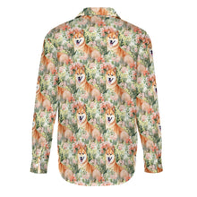 Load image into Gallery viewer, Spring Blossom Shiba Inus Women&#39;s Shirt - 2 Designs-Apparel-Apparel, Shiba Inu, Shirt-6
