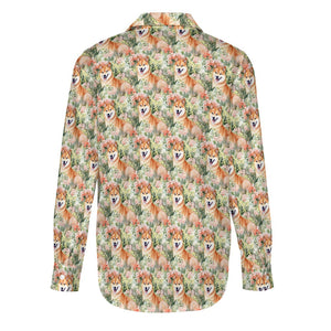 Spring Blossom Shiba Inus Women's Shirt - 2 Designs-Apparel-Apparel, Shiba Inu, Shirt-7