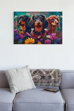 Load image into Gallery viewer, Spring Serenade Dachshunds Delight Wall Art Poster-Art-Dachshund, Dog Art, Home Decor, Poster-3