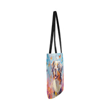 Load image into Gallery viewer, Springtime Splendor Australian Shepherd Shopping Tote Bag-Accessories-Accessories, Australian Shepherd, Bags, Dog Dad Gifts, Dog Mom Gifts-White-ONESIZE-3