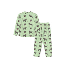 Load image into Gallery viewer, Staffordshire Terrier Pajamas for Women - XL Available - Blue Grey Staffordshire Bull Terriers-Pajamas-Apparel,Dog Mom Gifts,Pajamas-10