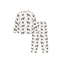 Load image into Gallery viewer, Staffordshire Terrier Pajamas for Women - XL Available - Blue Grey Staffordshire Bull Terriers-Pajamas-Apparel,Dog Mom Gifts,Pajamas-12