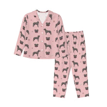 Load image into Gallery viewer, Staffordshire Terrier Pajamas for Women - XL Available - Blue Grey Staffordshire Bull Terriers-Pajamas-Apparel,Dog Mom Gifts,Pajamas-15