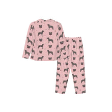 Load image into Gallery viewer, Staffordshire Terrier Pajamas for Women - XL Available - Blue Grey Staffordshire Bull Terriers-Pajamas-Apparel,Dog Mom Gifts,Pajamas-16