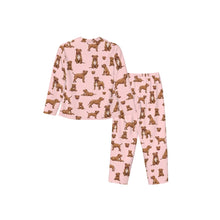 Load image into Gallery viewer, Staffordshire Terrier Pajamas for Women - XL Available - I Love Red Staffies-Pajamas-Apparel,Dog Mom Gifts,Pajamas-12