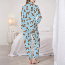 Load image into Gallery viewer, Staffordshire Terrier Pajamas for Women - XL Available - I Love Red Staffies-Pajamas-Apparel,Dog Mom Gifts,Pajamas-5