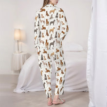 Load image into Gallery viewer, Staffordshire Terrier Pajamas for Women - XL Available - Yes I Love Staffordshire Bull Terriers-Pajamas-Apparel,Dog Mom Gifts,Pajamas-6