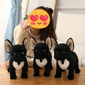 Standing Black French Bulldog Stuffed Animal Plush Toy-Soft Toy-Dogs, French Bulldog, Home Decor, Soft Toy, Stuffed Animal-2