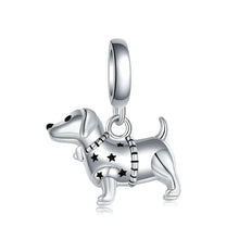 Load image into Gallery viewer, Star Sweater Dachshund Silver Charm Pendant-Dog Themed Jewellery-Dachshund, Jewellery, Pendant-P7601-6