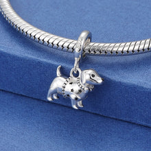 Load image into Gallery viewer, Star Sweater Dachshund Silver Charm Pendant-Dog Themed Jewellery-Dachshund, Jewellery, Pendant-P7601-7