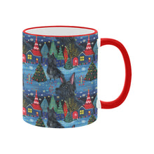 Load image into Gallery viewer, Starlight and Snowflakes Scottie Dog Christmas Coffee Mug-2