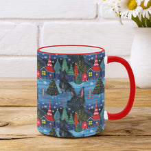 Load image into Gallery viewer, Starlight and Snowflakes Scottie Dog Christmas Coffee Mug-3