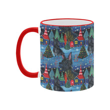 Load image into Gallery viewer, Starlight and Snowflakes Scottie Dog Christmas Coffee Mug-4