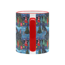 Load image into Gallery viewer, Starlight and Snowflakes Scottie Dog Christmas Coffee Mug-6