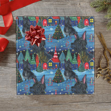 Load image into Gallery viewer, Starlight and Snowflakes Scottie Dog Christmas Gift Wrapping Paper - 2 Rolls-Christmas Ornament-Christmas,Scottish Terrier,Wrapping Paper-1