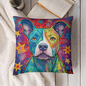 Starry Delight Pit Bull Plush Pillow Case-Cushion Cover-Dog Dad Gifts, Dog Mom Gifts, Home Decor, Pillows, Pit Bull-4