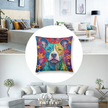 Load image into Gallery viewer, Starry Delight Pit Bull Plush Pillow Case-Cushion Cover-Dog Dad Gifts, Dog Mom Gifts, Home Decor, Pillows, Pit Bull-8
