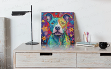 Load image into Gallery viewer, Starry Delight Pit Bull Wall Art Poster-Art-Dog Art, Home Decor, Pit Bull, Poster-2