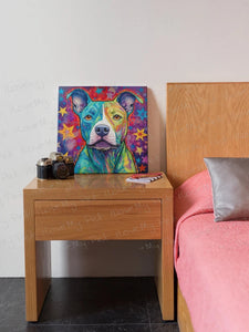 Starry Delight Pit Bull Wall Art Poster-Art-Dog Art, Home Decor, Pit Bull, Poster-3