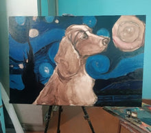 Load image into Gallery viewer, Starry Eyed Cocker Spaniel Oil Painting-Art-Cocker Spaniel, Dog Art, Home Decor, Painting-24&quot; x 36&quot; inches-7