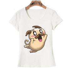 Load image into Gallery viewer, Starry Eyed Pug Womens T ShirtApparel