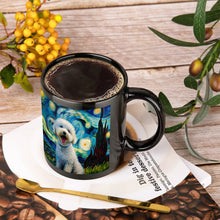 Load image into Gallery viewer, Starry Night Bichon Frise Ceramic Coffee Mug-Mug-Bichon Frise, Home Decor, Mugs-ONE SIZE-Black-3