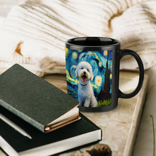 Load image into Gallery viewer, Starry Night Bichon Frise Ceramic Coffee Mug-Mug-Bichon Frise, Home Decor, Mugs-ONE SIZE-Black-7