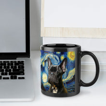 Load image into Gallery viewer, Starry Night Black Frenchie Coffee Mug-Mug-French Bulldog, Home Decor, Mugs-ONE SIZE-Black-7