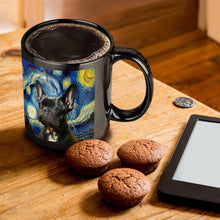 Load image into Gallery viewer, Starry Night Black Frenchie Coffee Mug-Mug-French Bulldog, Home Decor, Mugs-ONE SIZE-Black-1