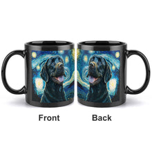 Load image into Gallery viewer, Starry Night Black Labrador Coffee Mug-Mug-Black Labrador, Home Decor, Labrador, Mugs-ONE SIZE-Black-2
