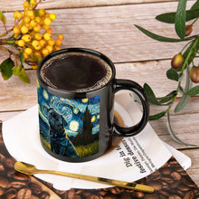 Load image into Gallery viewer, Starry Night Black Pug Coffee Mug-Mug-Home Decor, Mugs, Pug, Pug - Black-ONE SIZE-Black-3