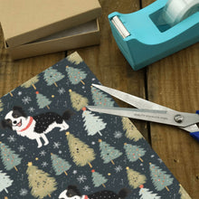 Load image into Gallery viewer, Starry Night Border Collie Christmas Gift Wrapping Paper - 2 Rolls-Christmas Ornament-Border Collie,Christmas,Wrapping Paper-2