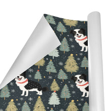 Load image into Gallery viewer, Starry Night Border Collie Christmas Gift Wrapping Paper - 2 Rolls-Christmas Ornament-Border Collie,Christmas,Wrapping Paper-4
