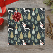 Load image into Gallery viewer, Starry Night Border Collie Christmas Gift Wrapping Paper - 2 Rolls-Christmas Ornament-Border Collie,Christmas,Wrapping Paper-1
